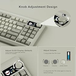 XVX Retro 75% Keyboard with TFT Smart