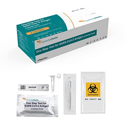 Speedychecks Covid-19 Antigen Lateral Flow Test Kit | 5 Tests | Not for Travel |