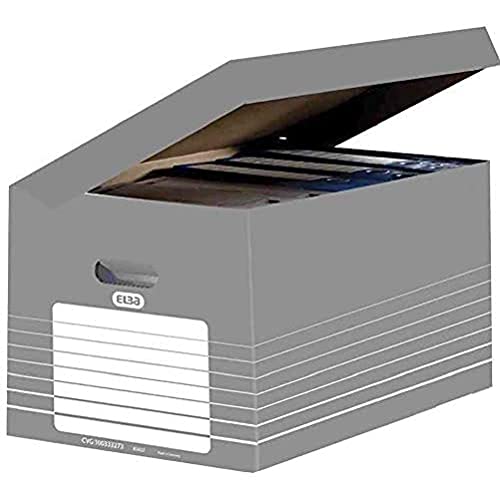 Elba Scatole Archivio automatici 345X450X280 grigio, 10 Pezzi