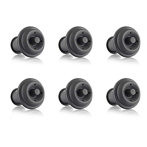 Wine Bottle Saver Vacuum Stoppers Preserver Saver Vacu Vin Set of 6