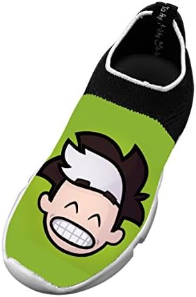 Fly Knit Lightweight Funny_Jelly Head Sports Shoes No Tie for Boys Soft Breathable Athletic Sneakers