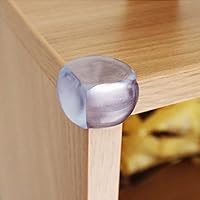BABY MATE 8 PCS Medical Grade Clear Baby Corner Guards (Ball Shape, Matte Finish) - Baby Proofing Corner Protector - Child Proof Corner Cover Corner Bumpers - Baby Safety Corner Guards 11473
