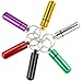 Pivit Waterproof Aluminum Pill Box Organizers with Keychains | 6 Pack | Assorted Colors | Small Pocket Size Travel Medicine Fob Containers For Key Rings | Single Chamber Pill Holder for Outdoor Travel