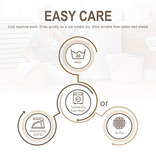 VEEYOO Queen Size Sheet Set - Super Soft 1800 Thread Count Premium Bed Sheet Sets - 16-Inch Deep Pockets, Hypoallergenic Brushed Microfiber, Wrinkle & Fade Resistant Sheet - 4 Pieces, Blue