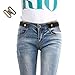 HOMEBEARJ Stretch Belt Retro Metal Buckle Fashion Simple Elastic Skinny Waist Belt for Women 1 Inch Wide for Pants Jeans Dresses ¡­