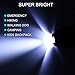 LUMAND 5 Pack Mini LED Keychain Flashlight Small Super Bright Key Ring Light Torch (Assorted Colors, 2 Light Modes, White Beam)