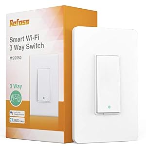 Refoss Smart Light 3-Way Switch, Wi-Fi Light Switch Compatible with Amazon Alexa and Google Home Assistant,Voice Control…