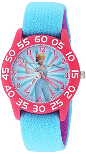 Disney Toy Story Kids' Plastic Time Teacher Analog Quartz Nylon Strap Watch