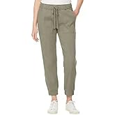 Buffalo Womens Tencel Blend Pull On Joggers - Athletic Pants (Green, L)