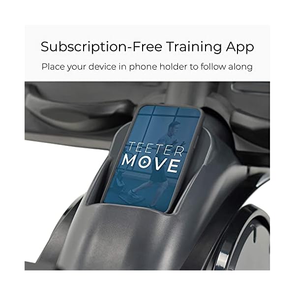 Teeter Power10 Rower with 2-Way Magnetic Resistance Elliptical Motion - Indoor Rowing Machine w/Bluetooth HRM Connectivity, Teeter Move App - Free Classes & Coaching - Image 7