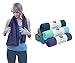 Shandali Microfiber Travel & Sports Towel. Absorbent, Fast Drying & Compact. Great for Yoga, Gym, Camping, Kitchen, Golf, Beach, Fitness, Pool, Workout, Sport, Dish or Bath. River Blue Medium