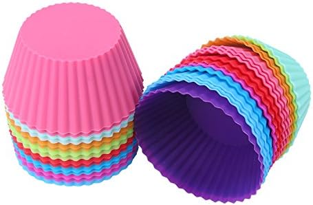 ChefStaff 12pc Silicone Cupcake Bake Muffin Baking Cups Mold