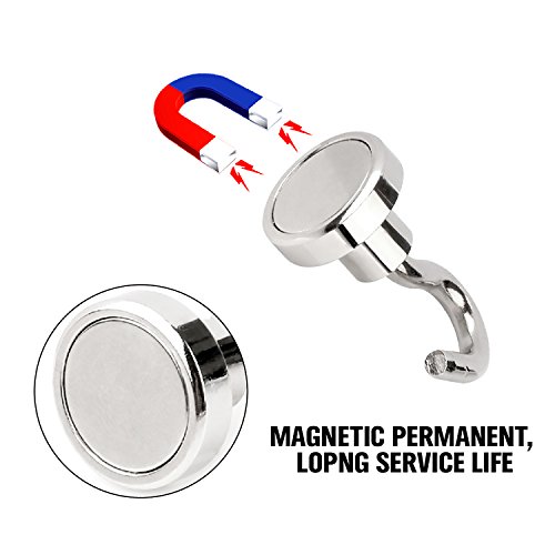image for SEDY 12LB Magnetic Hooks, Heavy Duty Magnet Hook with Strong Neodymium
