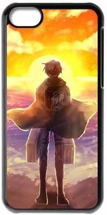 iPhone 5C Black Cases Cell Phone Case Oflbz Attack On Titan Plastic Durable Cover