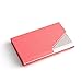 Partstock(TM) Business Name Card Holder Luxury PU Leather & Stainless Steel Multi Card Case,Business Name Card Holder Wallet Credit card ID Case/Holder For Men & Women,with Magnetic Shut.(Pink)