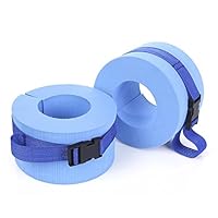 Minelody Aquatic Cuffs, Foam Swimming Weights Ankle Aquatic Cuffs with Quick Release Buckle for Fitness Exercise