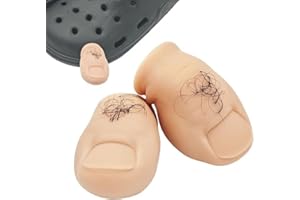 EQUEEN 3D Shoe Charms for Crocs, Big Toe Croc Charm,Headlights for Crocs, IP65 Waterproof Lights for Crocs, Shoes Lights for Camping