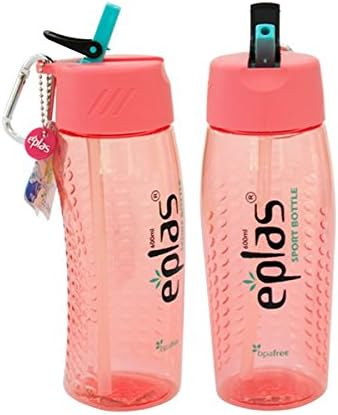 Hybro Flask Straw Water Bottle (Red, Small)