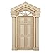 1:12 Dollhouse Miniature Wooden Exterior Door 6 Panel