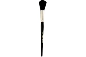 Silver Brush Limited 5618S-16 Silver Mop Black Round Paintbrush for Oil, Acrylic, Watercolor, Pastels, & Charcoal, Size 16, Short Handle