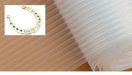 Skywalk Durable Eva Plastic Anti-Slip Mat / Sheet - For Kitchen, Shelf, Drawer, Liner, Size:- 45 X 125 Cm(Transparent/White Color)