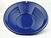 SE 14 Inch Gold Panning Pan - Dual Riffles for Easier Mining and Prospecting, Blue
