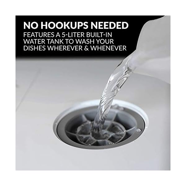 Farberware FDW05ASBWHA Compact Portable Countertop Dishwasher with 5