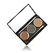 CCbeauty 3 Color Eyebrow Powder with Brush and Mirror Kit Eyebrow Concealer Cream Waterproof Brow Makeup Contour Palette,Dark Brown
