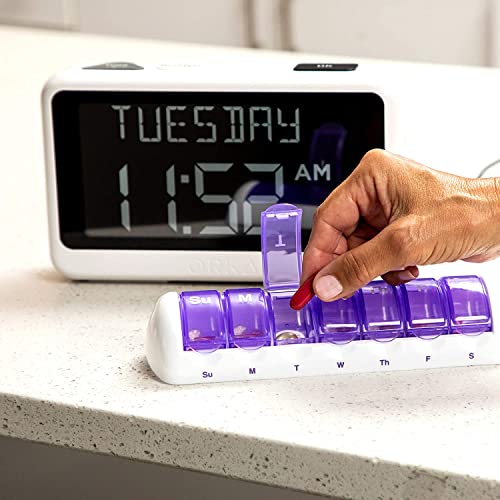 ORKA Talking Clock. Voice Recordable Medication Pill Reminder. Talking