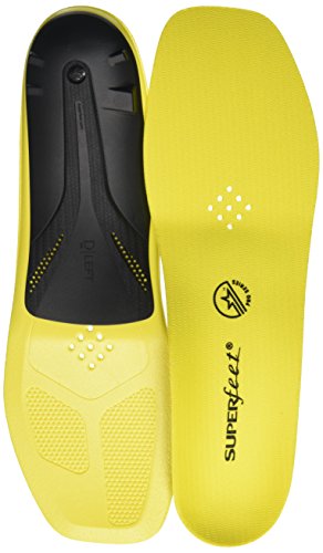 Superfeet Carbon Pro Hockey Shoe Insoles, Blaze Yellow, Large E: Skate 9-10