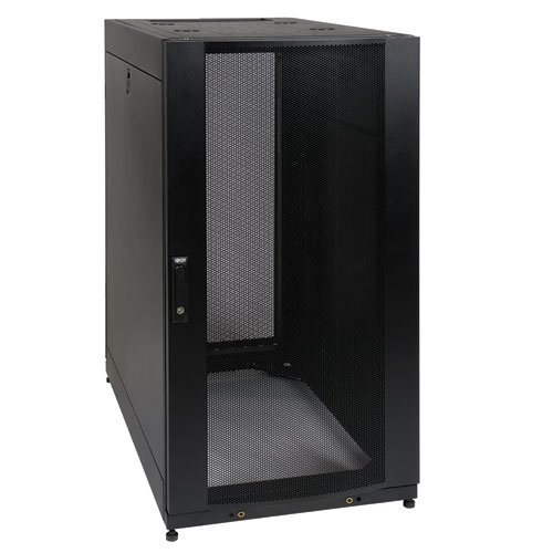 Tripp-Lite-SR25UBSP1-25U-Rack-Enclosure-Server-Cabinet-Shock-Pallet-with-Doors-and-Sides