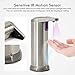 YiShuo Automatic Soap Dispenser with Waterproof Base; Premium Fingerprint Resistant Brushed Stainless Steel;Touchless Infrared Motion Sensor for Bathroom or Kitchen