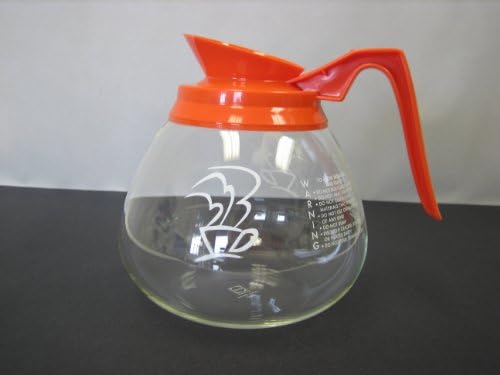 Schott Duran Restaurant Coffee Decanter Decafe (Orange)