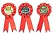 Juvale Ugly Christmas Sweater Award Ribbons, Holiday Party Supplies (6 Designs, 12 Pack)