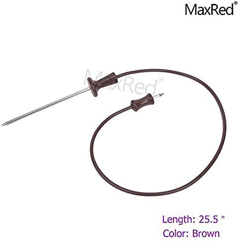 MaxRed Meat Probe Thermometer Gauge Thermistor 9755542 for Whirlpool, KitchenAid, Kenmore, Maytag, Jenn-Air, Admiral, Estate, Inglis, Roper &amp; other range stove,oven, grill (Qty 1, Brown) by PayandPack