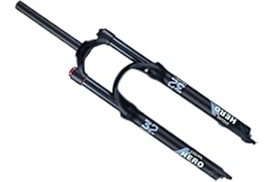 HOMSXPAC Bike Front Fork Mountain HOMSXPACs 26/27.5/29 Inch 140mm Travel QR 9mm(Vertebral HL,27.5")