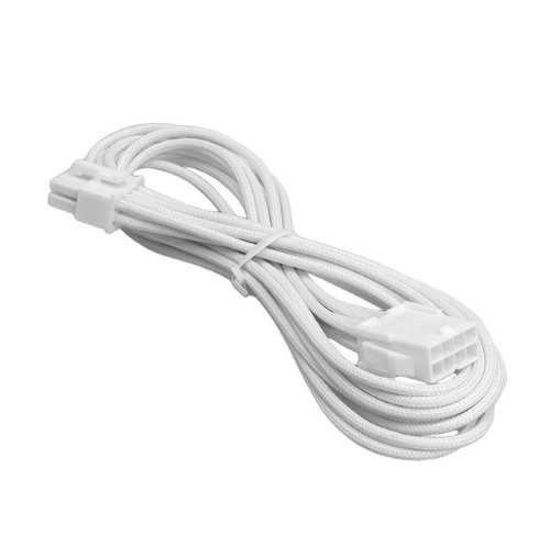 BitFenix Alchemy Multisleeve 45cm 8-Pin Video Card Extension Cable - White Sleeve/White Connector (BFA-MSC-8PEG45WW-RP)