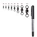 Dr.Fish Ball Bearing Fishing Swivels, Swivels Fishing Tackle Saltwater, Freshwater Stainless Heavy Duty Lure Leader Line Connector