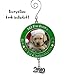 BANBERRY DESIGNS 2024 Puppy's First Xmas Photo Ornament Keepsake - Picture Ornament with Charm & Engraved My Fur Baby's 1st Christmas