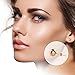 UHIBROS 316L Stainless Steel 24K Rose Gold Round Ball Stud Earrings …