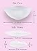 Coco's Closet Breast Enhancer Inserts Clear Silicone Bra Pad for Instant Bigger Cleavage