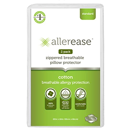 AllerEase Cotton Pillow Protector