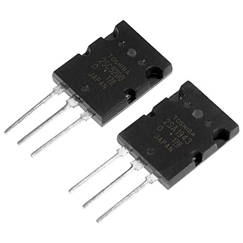 Audio Transistor, 5 Pair Black 2SA1943 2SC5200 High Power Matched Audio Transistor - Thumbnail 2