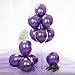 Chrome Metallic Balloons for Party 50 pcs 12 inch Thick Latex balloons for Birthday Wedding Engagement Anniversary Christmas Festival Picnic or any Friends & Family Party Decorations-Metallic Purple