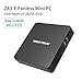 Z83-F Fanless MINI PC Desktop, Windows 10 64-Bit Intel Cherry Trail X5-Z8350 (up to 1.92 GHz) HD Graphics/ DDR3L 4GB/ 32GB/ 4K/ 2.4G+5.8G Dual WiFi/ 1000Mbps LAN/ BT4.0 [Dual Output - HDMI&VGA]