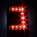 AKKON - For 2000-2006 Suburban Tahoe Yukon XL Denali Liftgate Model Style G2 Black C-Sty LED Tail Lights Brake Lamps Pair