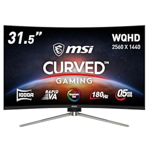 MSI 湾曲ゲーミングモニター MAG 325CQRF QD E2 31.5インチ