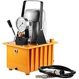 Happybuy Hydraulic Pump Electric Single Acting Manual Valve Hydraulic Pump 10000 PSI Electric Hydraulic Power Unit for Home and Commercial Using (Single Acting Hydraulic Pump)