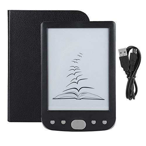 Ebook Reader, 6 Inch 800600 HD E Book Reader with E-Ink Screen and 2500MAH Large Battery Maximum 32GB TF Card for Student Worker(Gray)