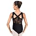 Arshiner Girls Tank Leotard with Lace Back
